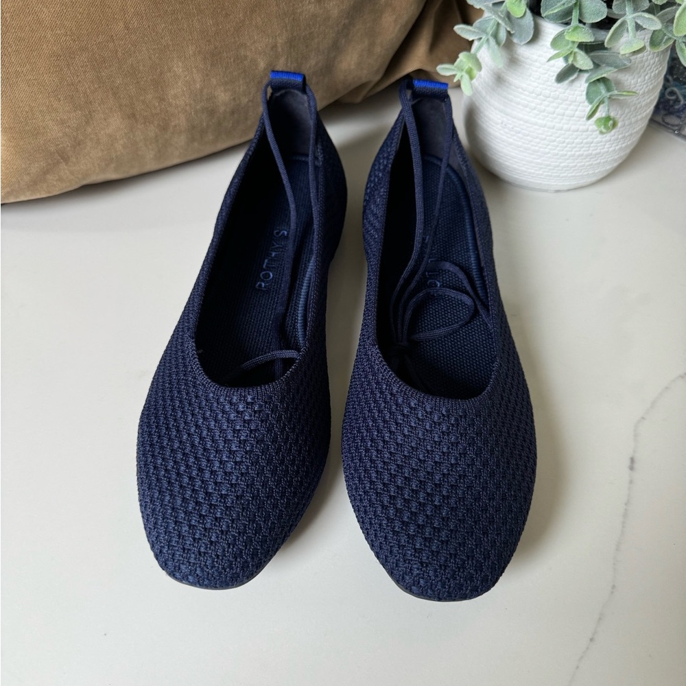 Rothy’s The Square Wrap Size W10 Navy Blue - image 1